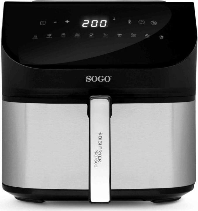 Sogo AIR FRYER 8 LITRE S/S BODY, DIGITAL CONTROL-1700W