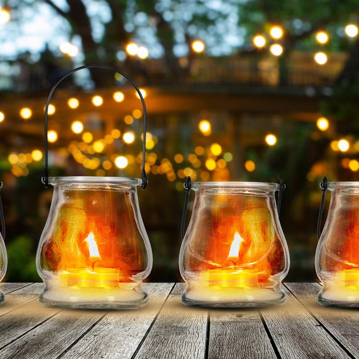 Produktbild Relaxdays 12x Windlicht (12 x, 8.5 x 8.5 x 10 cm)