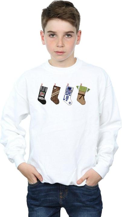Actual product image Star Wars Boys Christmas Stockings Sweatshirt (140, 146)