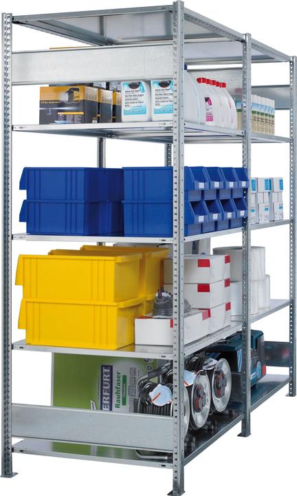 Immagine prodotto Schulte Lagertechnik Sistema di scaffalature di base senza viti MULTIplus150 con ripiani di lunghezza