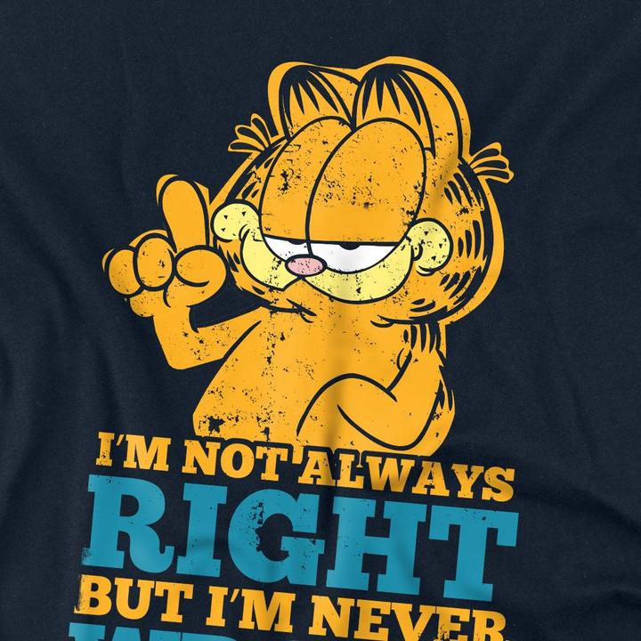Image du produit Garfield - T-shirt NEVER WRONG - Adulte (L)