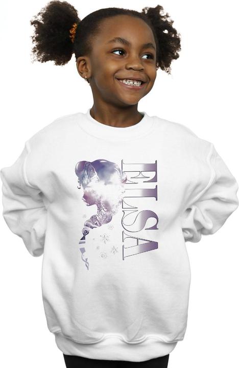 Actual product image Disney Girls Frozen Ice Kingdom Silhouette Sweatshirt (140, 146)