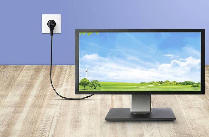 Produktbild Renkforce Kaltgeräte Anschlusskabel (1x Schutzkontakt-Winkelstecker - 1x Kaltger (0.75 m)