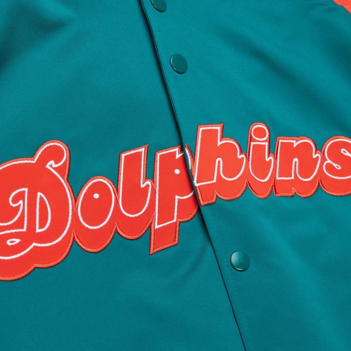 Actual product image Mitchell & Ness M&N Lightweight Satin Jacket - Miami Dolphins Dan Marino - L (L)