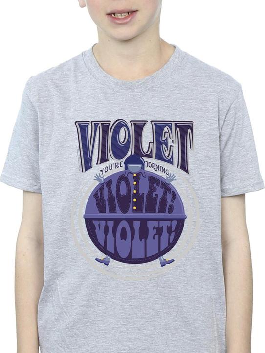 Actual product image Willy Wonka & the Chocolate Factory Boys Violet Turning Violet T-Shirt (128)
