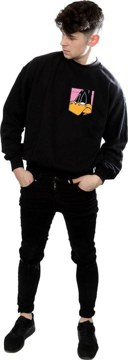 Immagine prodotto Looney Tunes Daffy Duck Face Faux Pocket Felpa Uomo (XXL)
