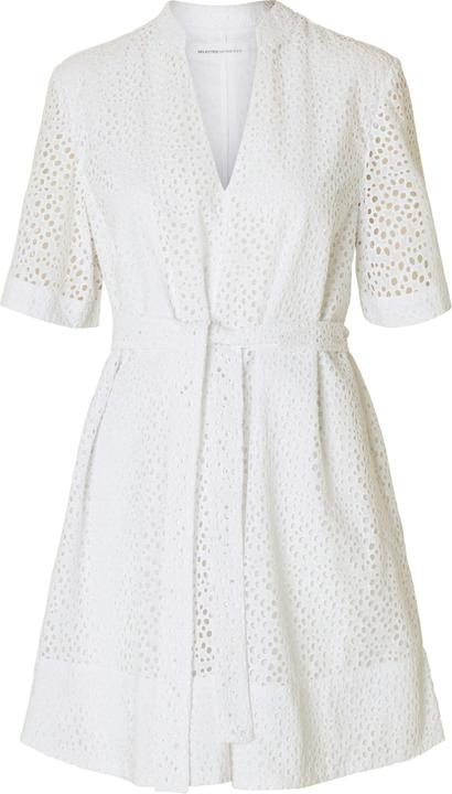 Selected Femme Broderie Anglaise Minikleid (40)