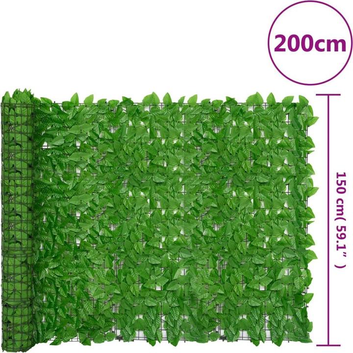 Produktbild VidaXL Balkon-Sichtschutz mit Blättern (150 cm)
