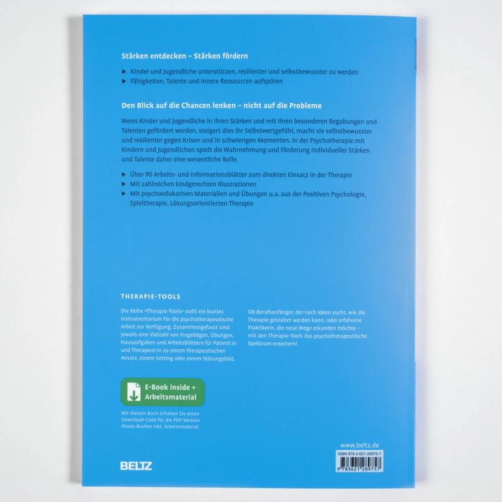 Actual product image Therapie-Tools Stärkenarbeit mit Kindern und Jugendlichen (German, Hannah Heine, 2023)