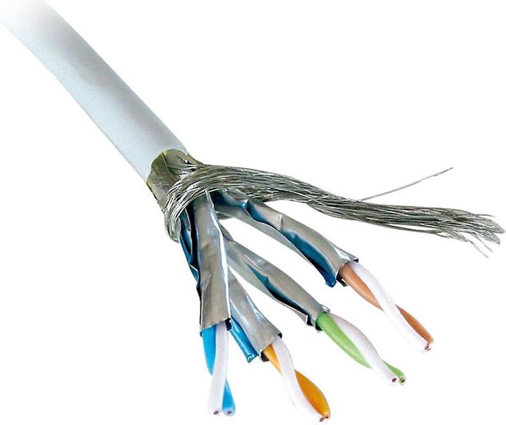 Lindy Cat.6 S/FTP PIMF cable stranded (SFTP, CAT6, 100 m)