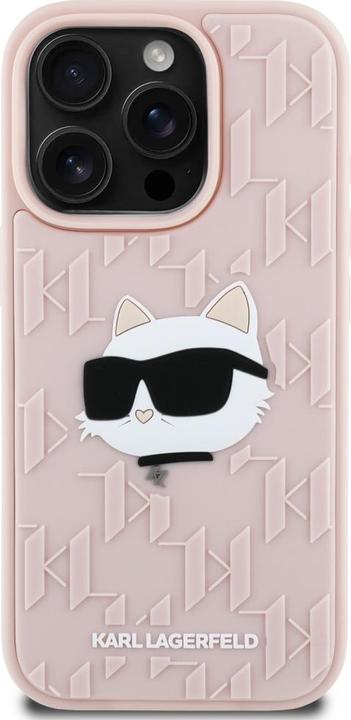 Image du produit Karl Lagerfeld Etui 3D Rubber Monogram & Choupette for iPhone 16 Pro Max pink (Apple iPhone 16 Pro Max)