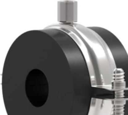 Produktbild FPS Isoglobal rørbaerer RF 19x90 - rørophaeng til køl. PIR skum/cellegummi sort