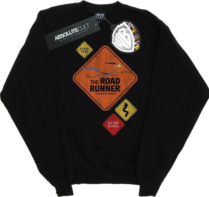 Looney Tunes Road Runner Road Sign Sweatshirt (M)
