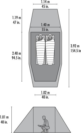 Immagine prodotto Msr Tindheim 2 (Tenda a tunnel, 2.92 kg, 2 persone)