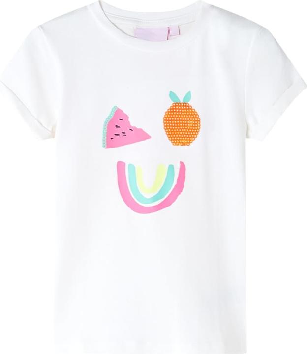 Produktbild VidaXL Kinder-T-Shirt Ecru 92,Material: 95 % Baumwolle. 5 (92)