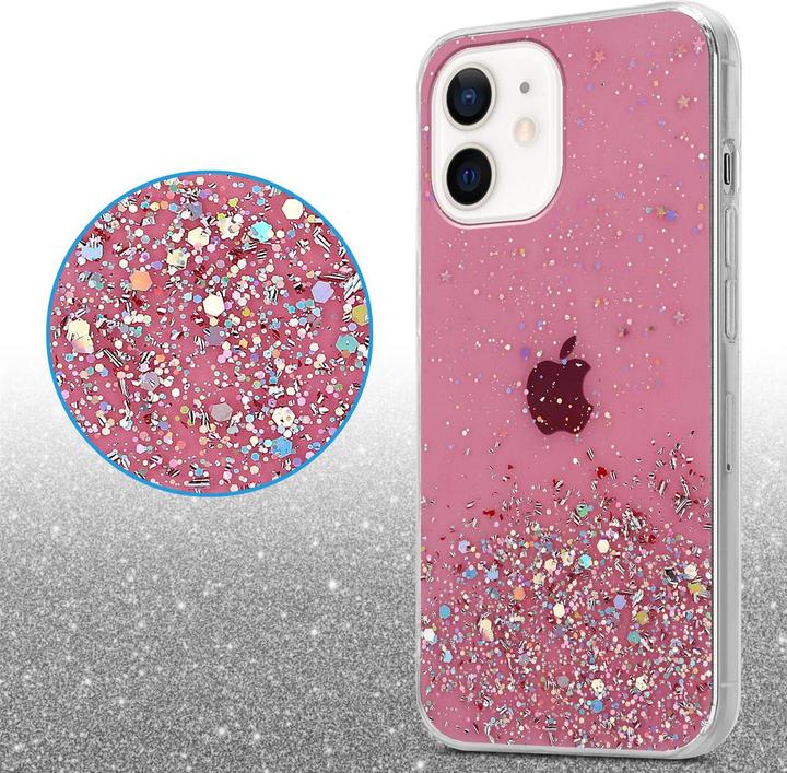 Actual product image Cadorabo TPU cover sparkling glitter (Apple iPhone 12 mini)