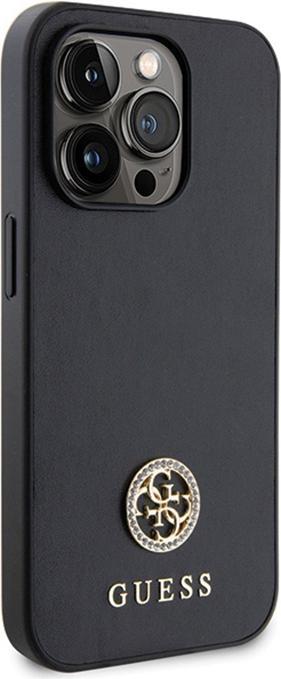 Produktbild Guess GUHCP15LPS4DGPK iPhone 15 Pro 6.1" czarny/black hardcase Strass Metal Logo (Apple iPhone 15 Pro)