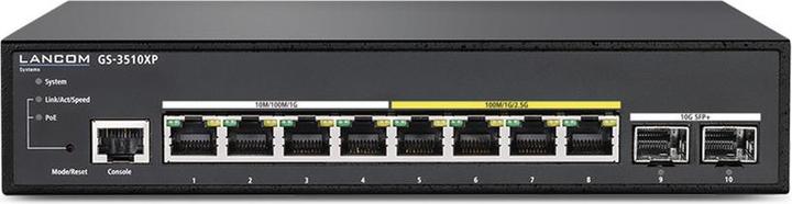 Actual product image Lancom Systems 4x RJ-45,. RJ-45, SFP+, PoE VLAN (10 Ports)
