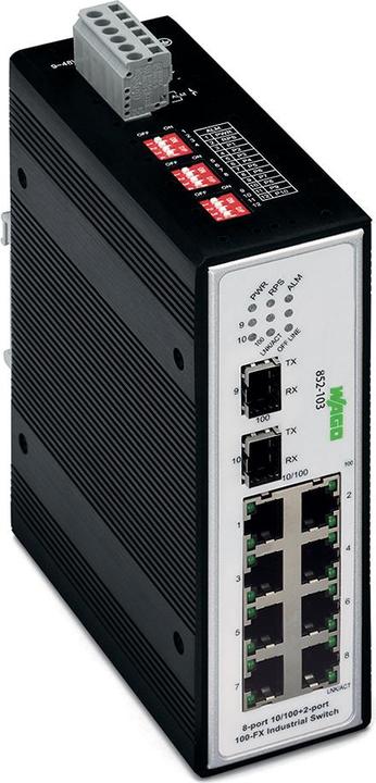 Wago Commutateur industriel non géré 852-103/040-000 Nombre de ports Ethernet 10 Taux de transfert LAN (8 Ports)
