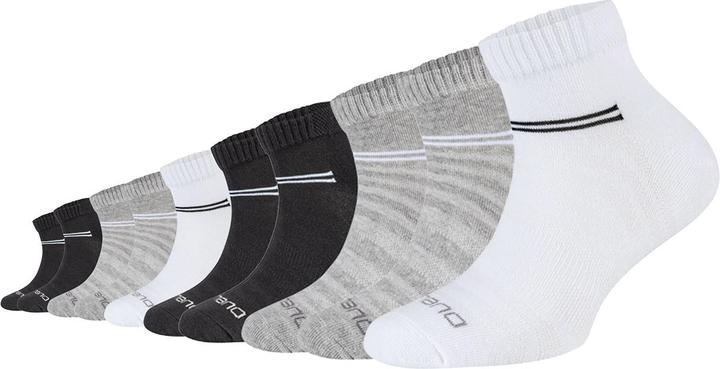 White-grey-black