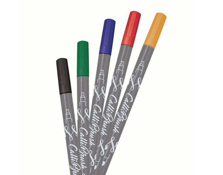 Actual product image Online Callibrush Handlettering Pack of 5 (Multicoloured, 5 x)