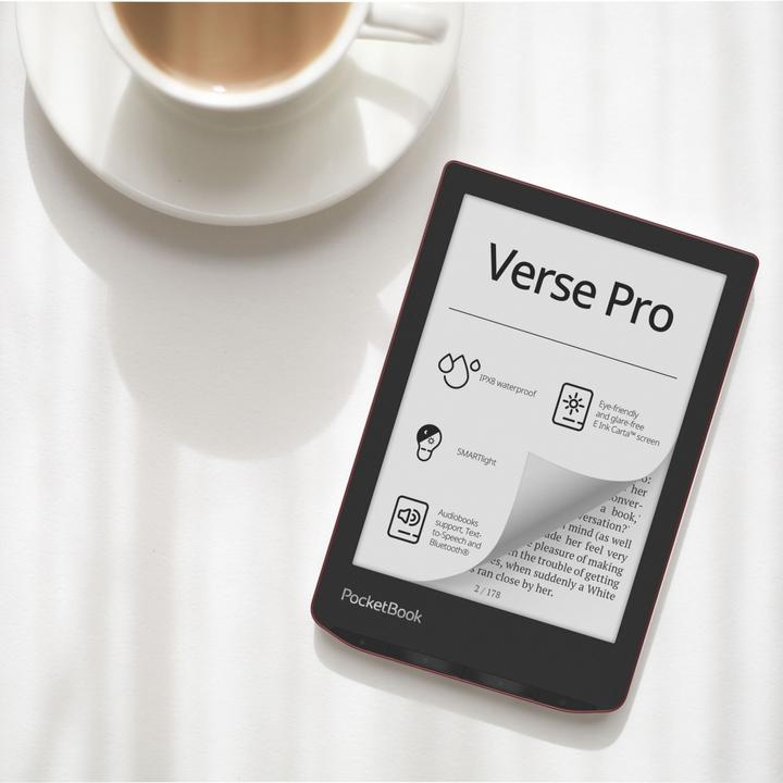 Immagine prodotto PocketBook Verse Pro (6", 16 GB, Red, Nero)