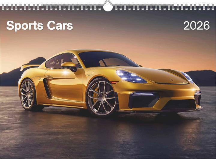 Actual product image Sports Cars 2026 - Foto-Kalender - Wand-Kalender - 42x29,7 - Autos (Hardcover, German)