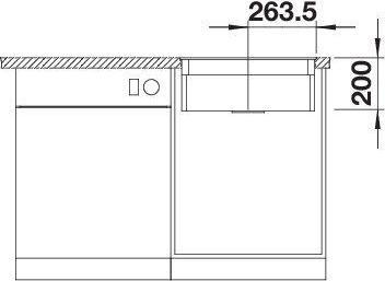 Produktbild Blanco ETAGON 500-F | SILGRANIT tartufo | Einbauart: Flächenbündig | ohne Ablauffernbedienung, mit Z (52.70 cm, 42.70 cm)