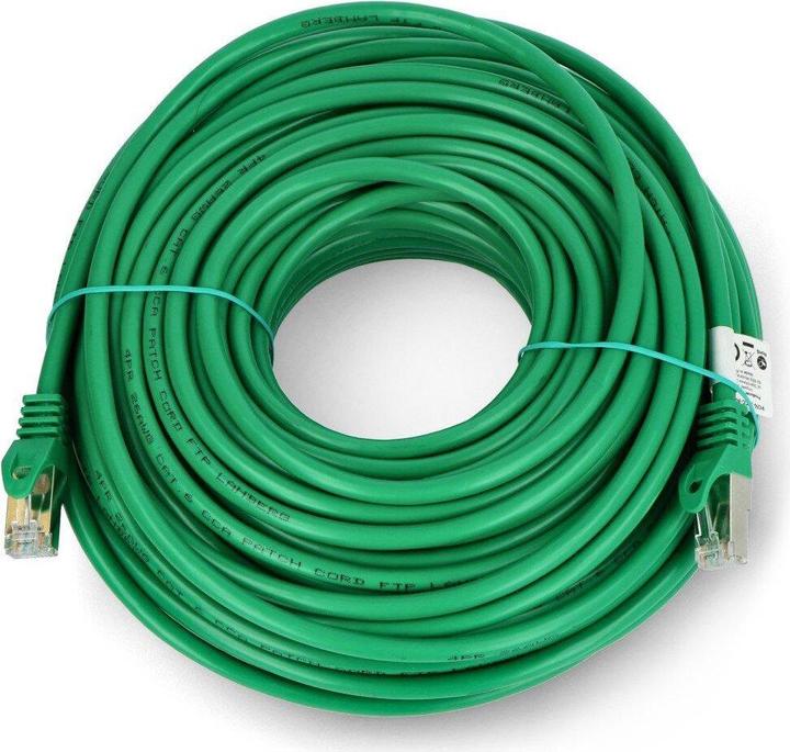 Image du produit Lanberg patchcord cat.6 30m FTP vert (UTP, CAT6, 30 m)