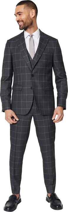 Actual product image Burton Mens Windowpane Check Slim Tailored Suit Trousers (28)