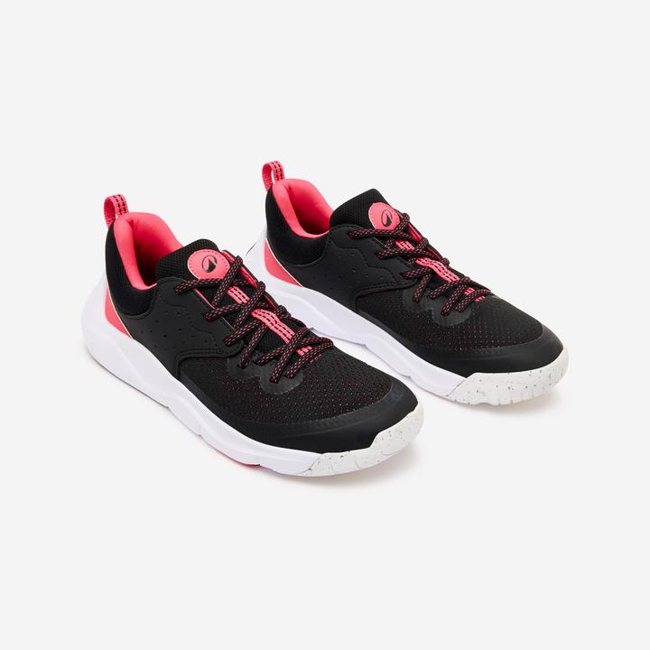 Immagine prodotto Decathlon Scarpe da ginnastica stringate da bambino - Playful Fast nero/rosa (37)