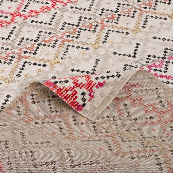 Produktbild Pergamon Kurzflor Designer Teppich Modern Vintage Orient Muster (80 x 150 cm)