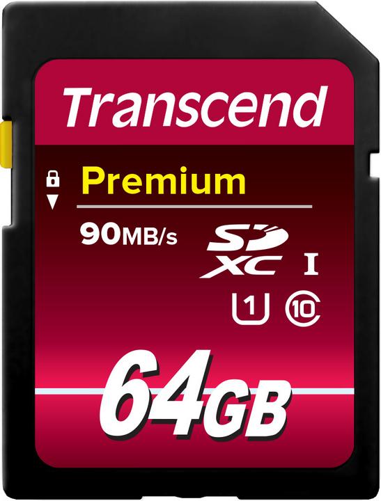 Produktbild Transcend SDXC Premium 400x (64 GB, SDXC, U1, UHS-I)