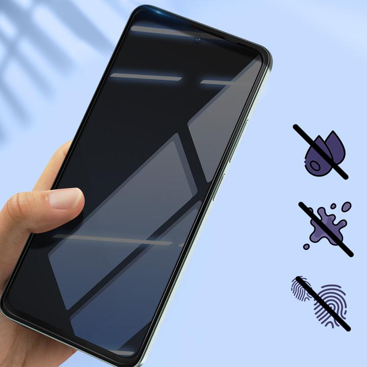Image du produit Avizar Film pour verre ShieldGuard. Bordure Noir (1 pièce(s), Realme C67 4G)
