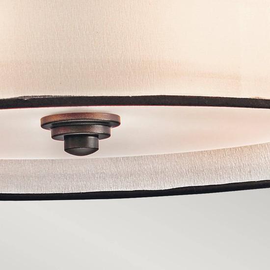 Actual product image Elstead Lighting Lacey pendant light E27 4-fold mission bronze light umber, earth colour, metallic frosted (E27)