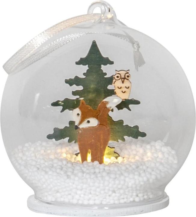 Star Trading LED-Dekolicht Kugel Forest Friends 9 cm, Mehrfarbig