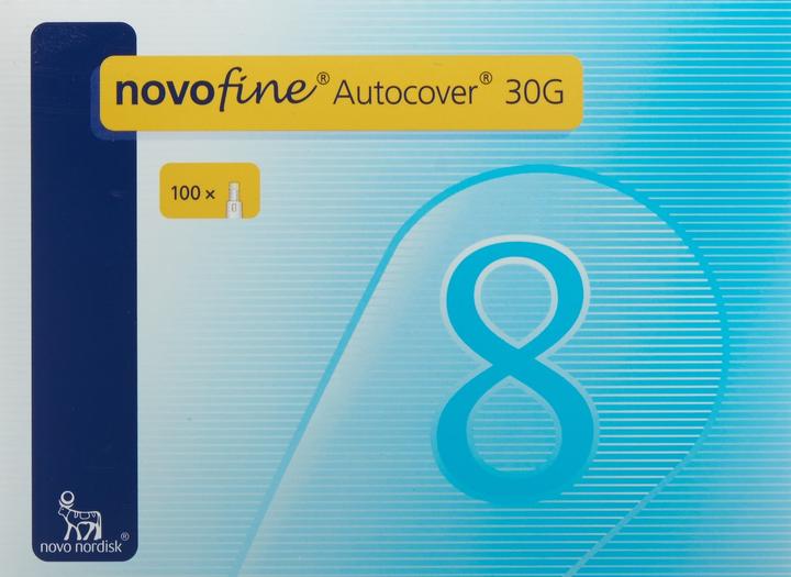 Immagine prodotto Novofine Aghi ipodermici AUTOCOVER 30G 8mm (100 pezzi) (Aghi a penna + aghi monouso)