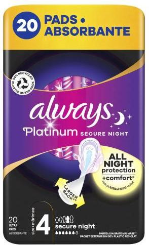 Produktbild Always Platinum Secure Night (20 x, Damenbinden)