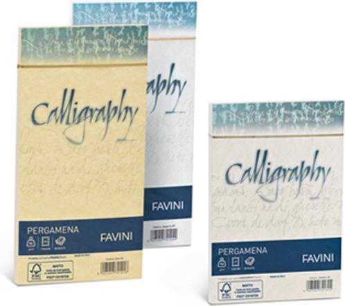 Produktbild Favini Pergament Kalligrafie Inkjet Papier A4 (210x297 mm) 50 Blatt Creme (90 g/m², 50 x)