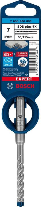 Produktbild Bosch Professional Zubehör EXPERT SDS plus-7X Hammerbohrer, 7 x 50 x 115 mm (7 mm)