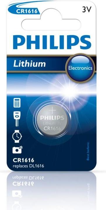 Actual product image Philips Battery CR1616/00B (1 pcs., CR1616)
