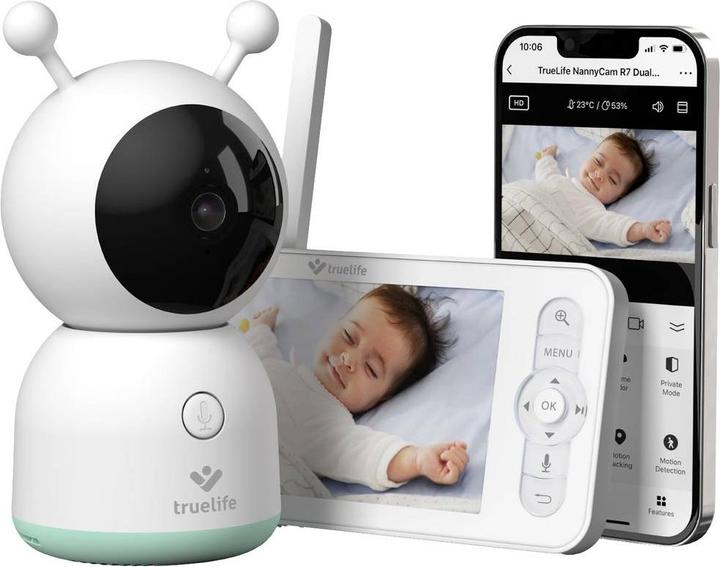 Truelife NannyCam R7 Dual Smart (Babyphone mit Kamera, 300 m)