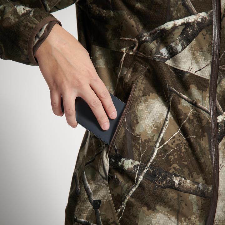Produktbild Solognac Jagdjacke Regenjacke 500 Damen geräuscharm Camouflage