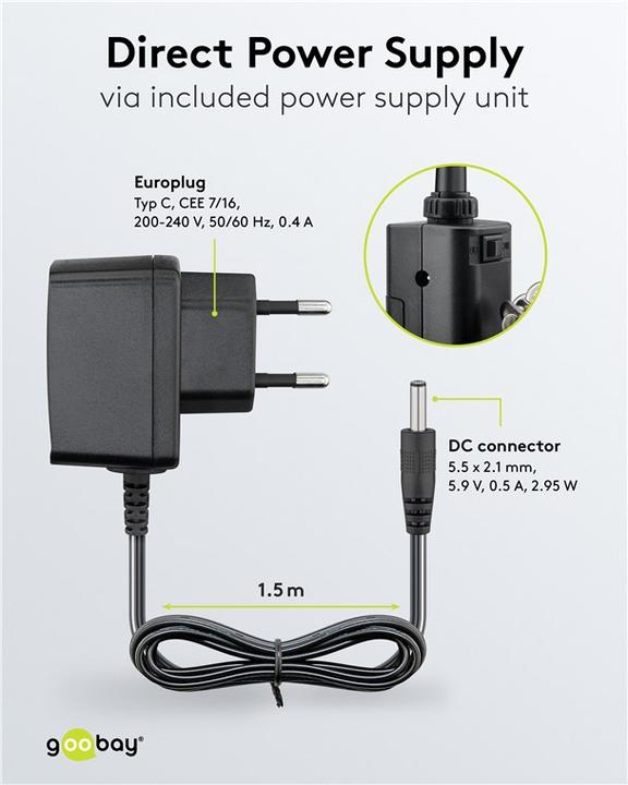 Actual product image Goobay Soldering aid with LED light (Support/Hand)