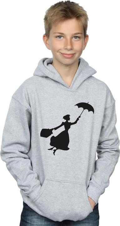 Immagine prodotto Disney Mary Poppins Flying Silhouette Felpa con Cappuccio Ragazzi (152, 158)