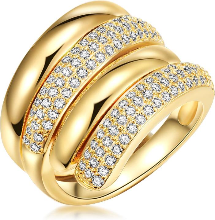 Lulu & Jane Messing Zirkonia gelbgold - 33190
