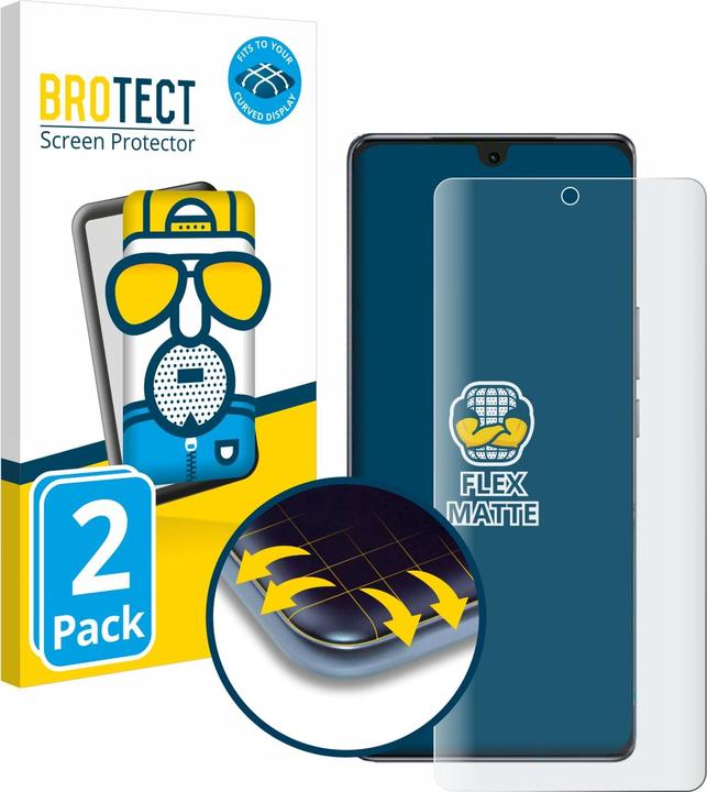 Actual product image BROTECT Full-Cover Protector Matte (2 Piece, Vivo V29 Lite)