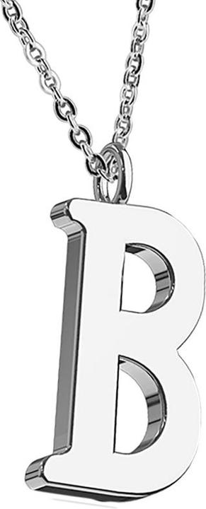 Image du produit Star Piercing Chaîne argent pendentif lettre B (sans laiton, Acier chirurgical 316L)