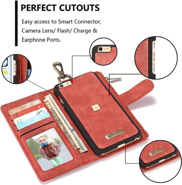 Produktbild Caseme Schlankes Leder Etui mit Portemonnaie (Apple iPhone 7 Plus, Apple iPhone 8 Plus)