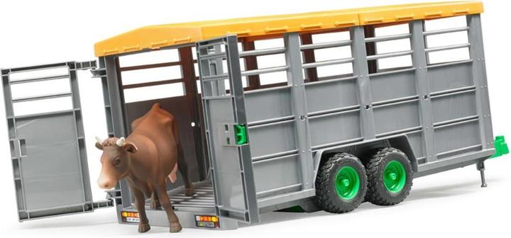 Actual product image Bruder Cattle trailer and cow